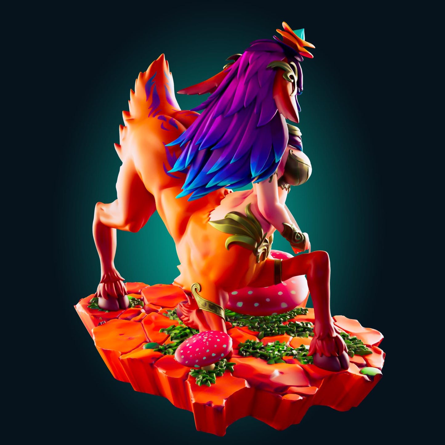 Lillia Fawn Girl LoL Inspired Resin Model Kit Designed by Officer Rhu