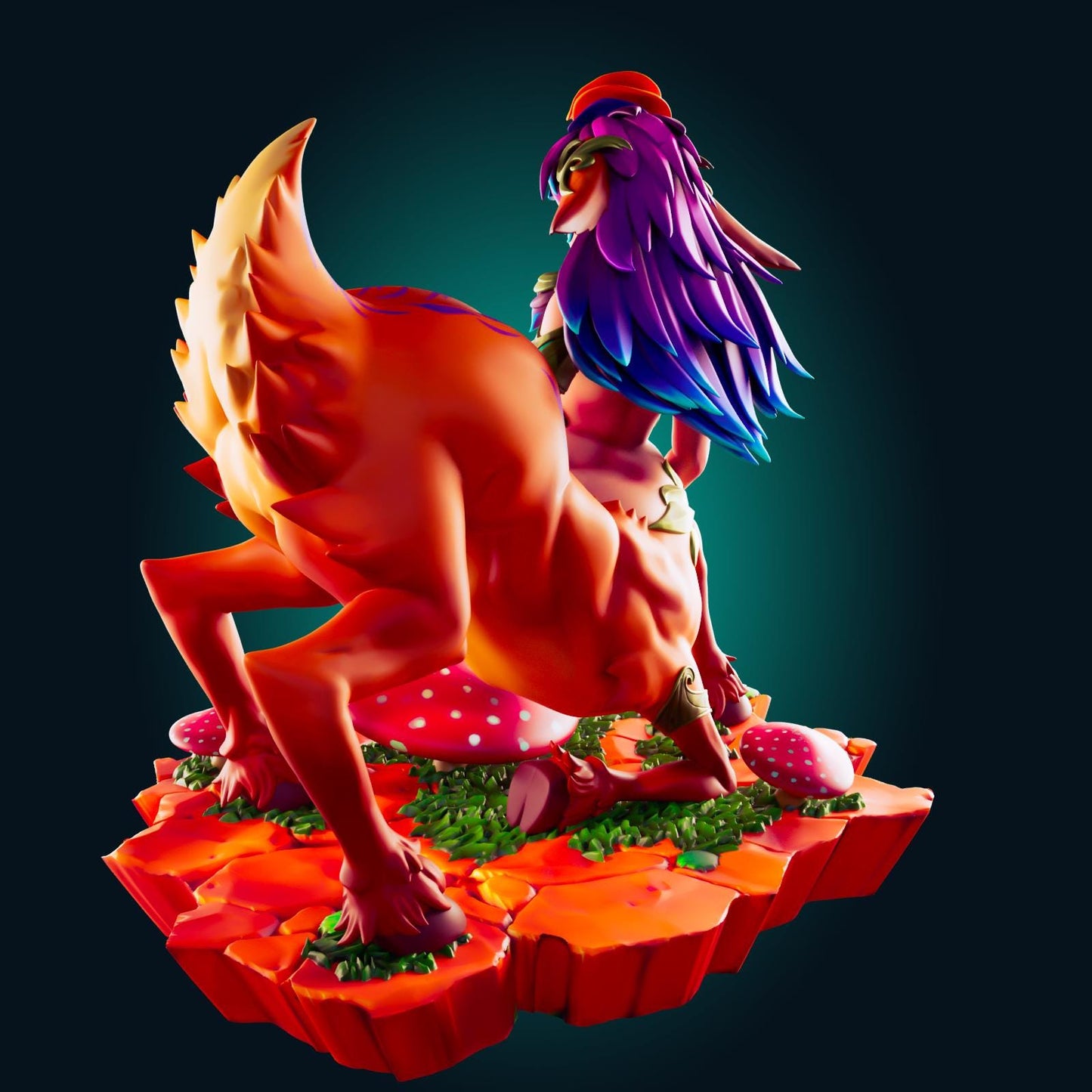 Lillia Fawn Girl LoL Inspired Resin Model Kit Designed by Officer Rhu