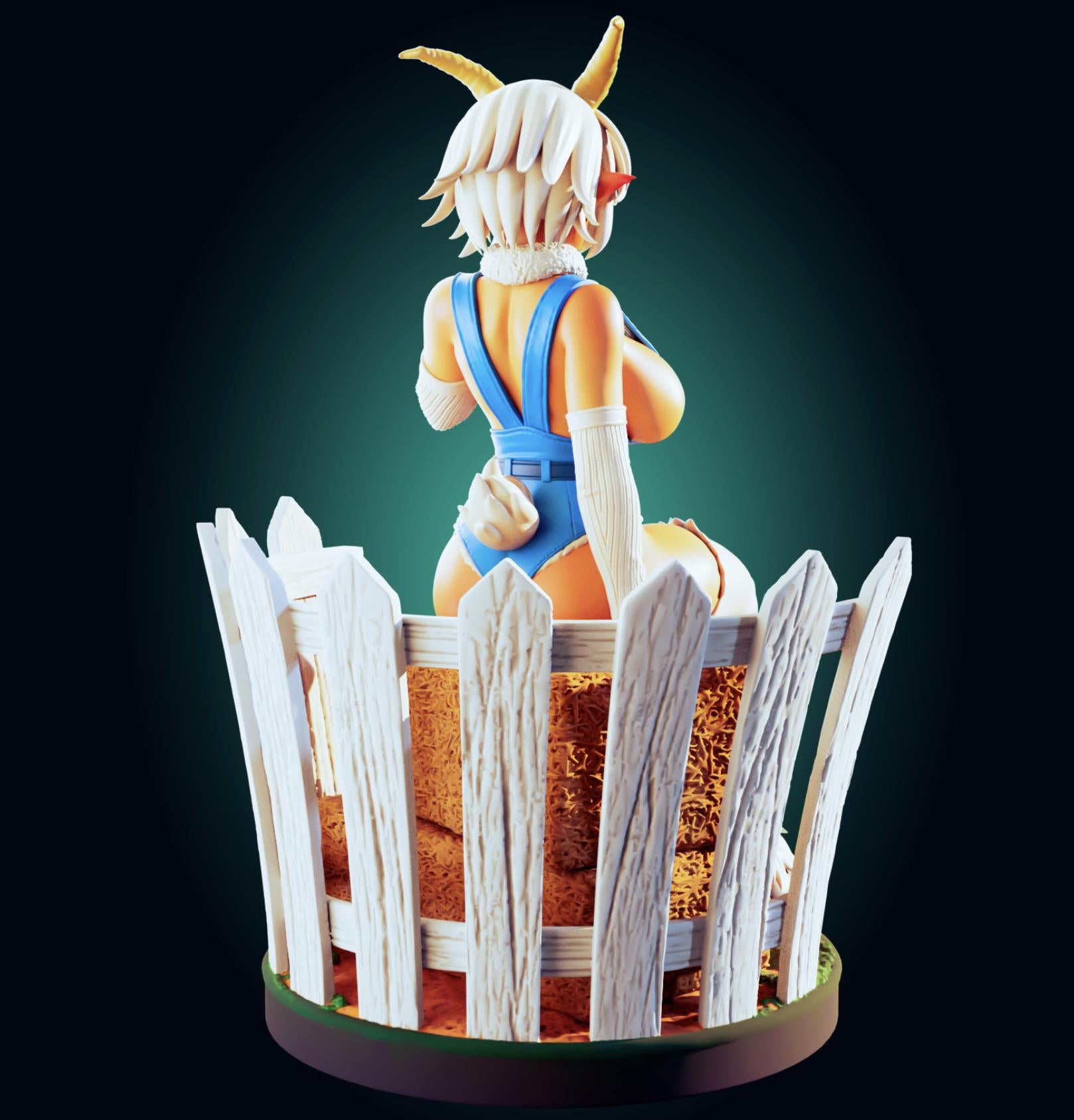 Saane Goat Girl Monster Musume Inspired Resin Model Kit - Designed by Officer Rhu