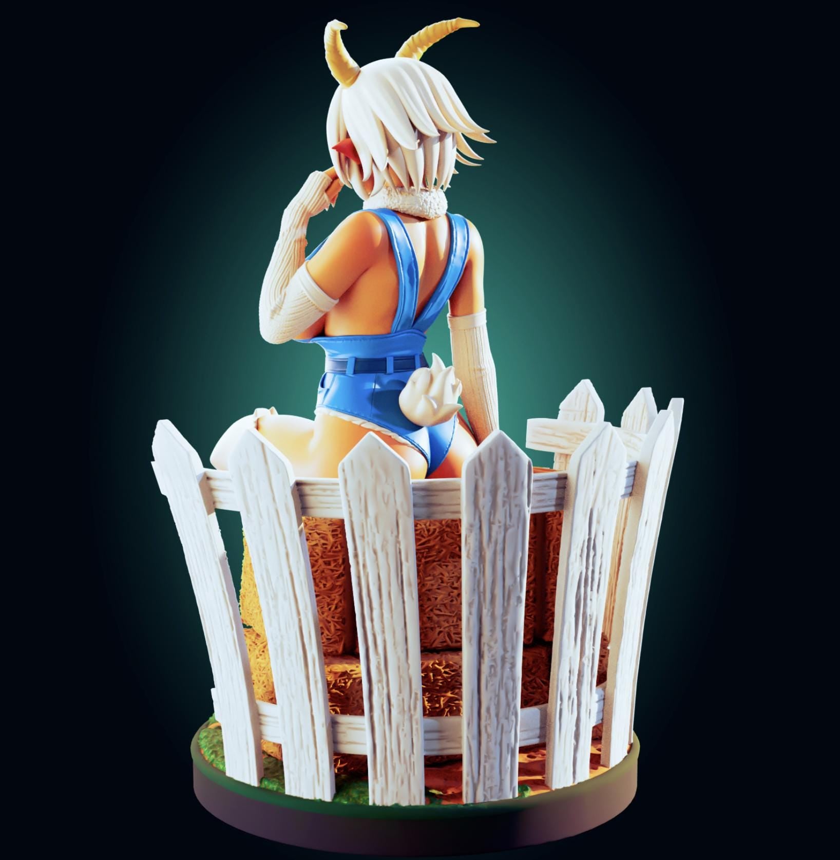 Saane Goat Girl Monster Musume Inspired Resin Model Kit - Designed by Officer Rhu