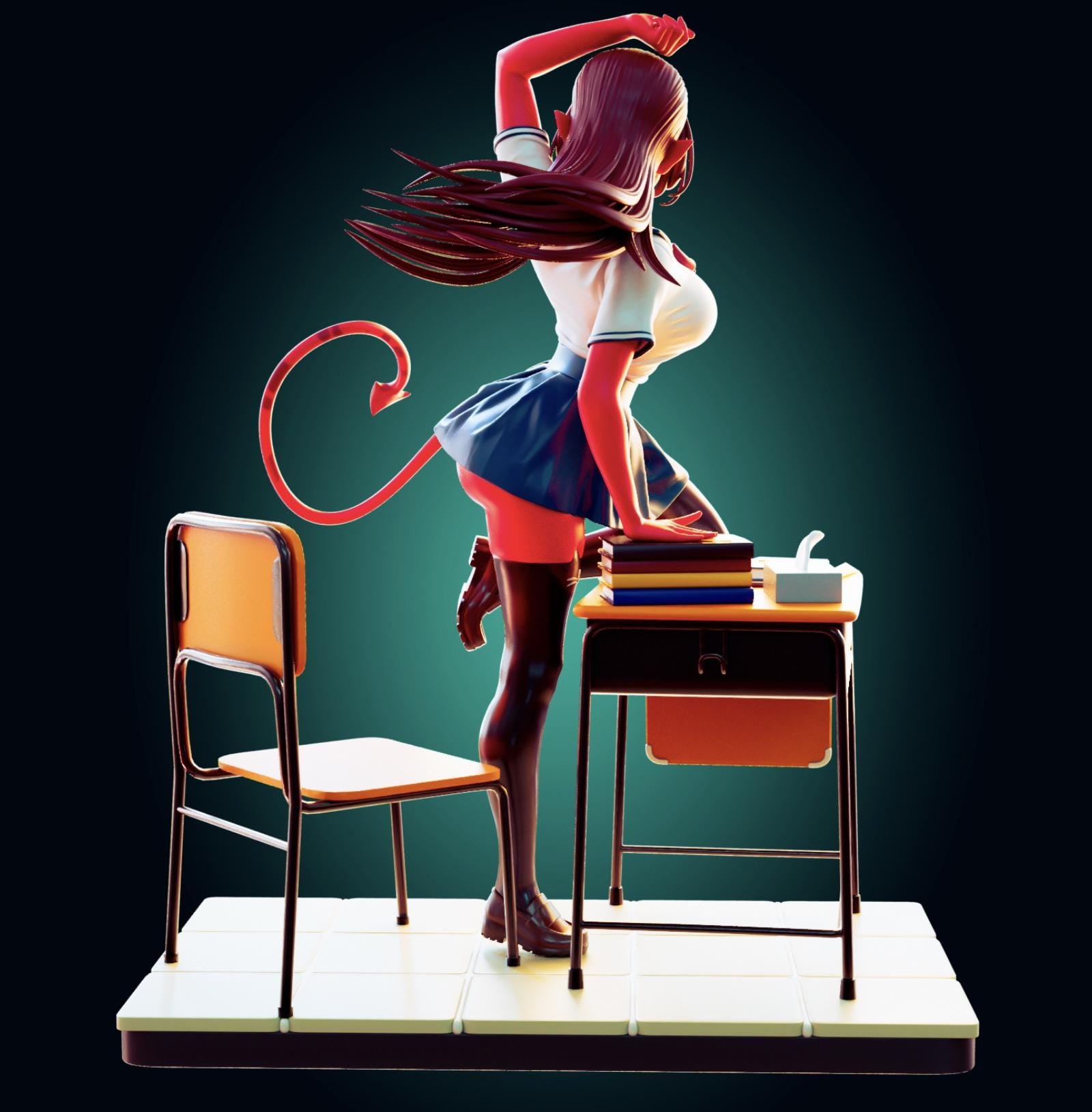 Succubus Girl Resin Model Kit - Designed by Officer Rhu