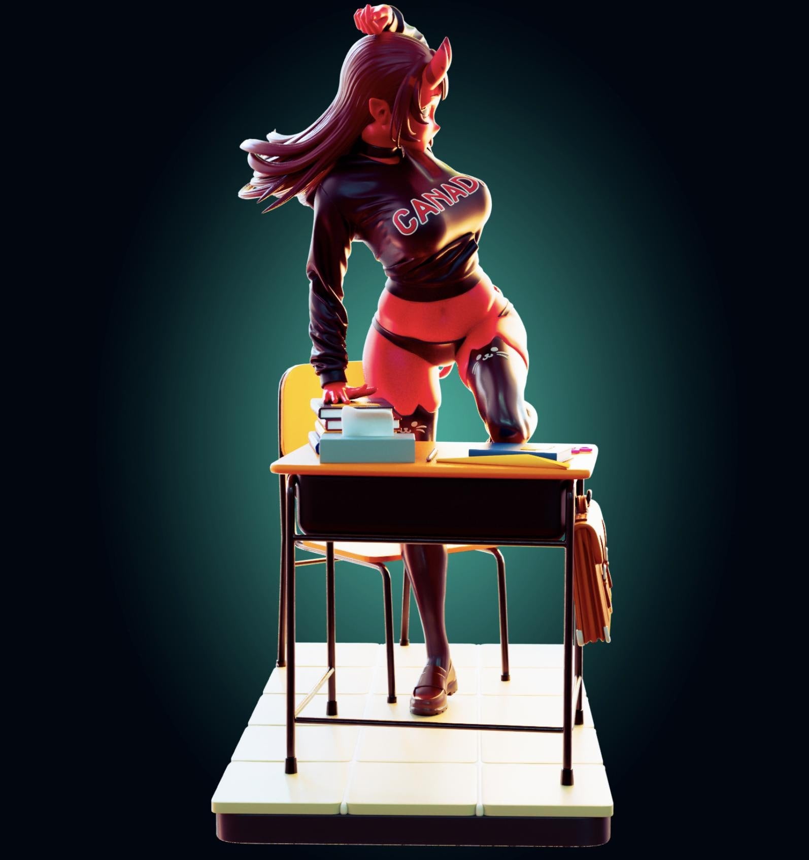 Succubus Girl Resin Model Kit - Designed by Officer Rhu