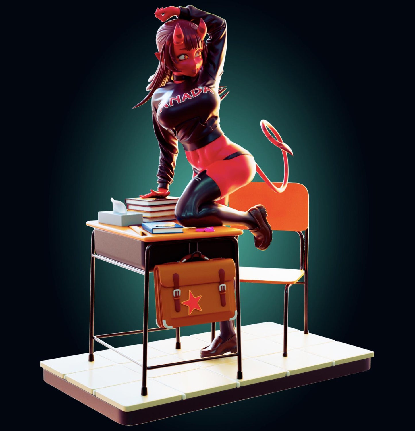 Succubus Girl Resin Model Kit - Designed by Officer Rhu