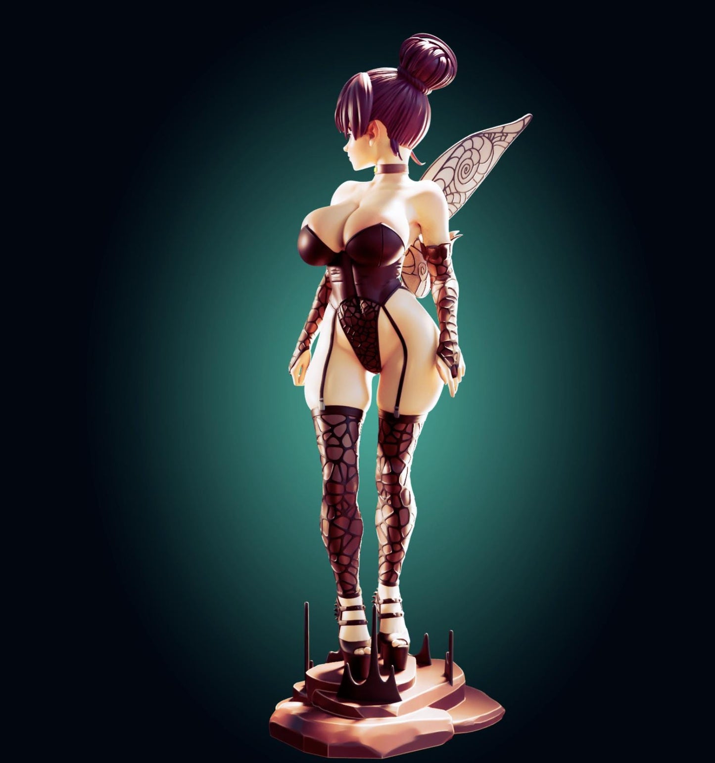 Goth Fairy Girl Resin Model Kit - Designed by Officer Rhu