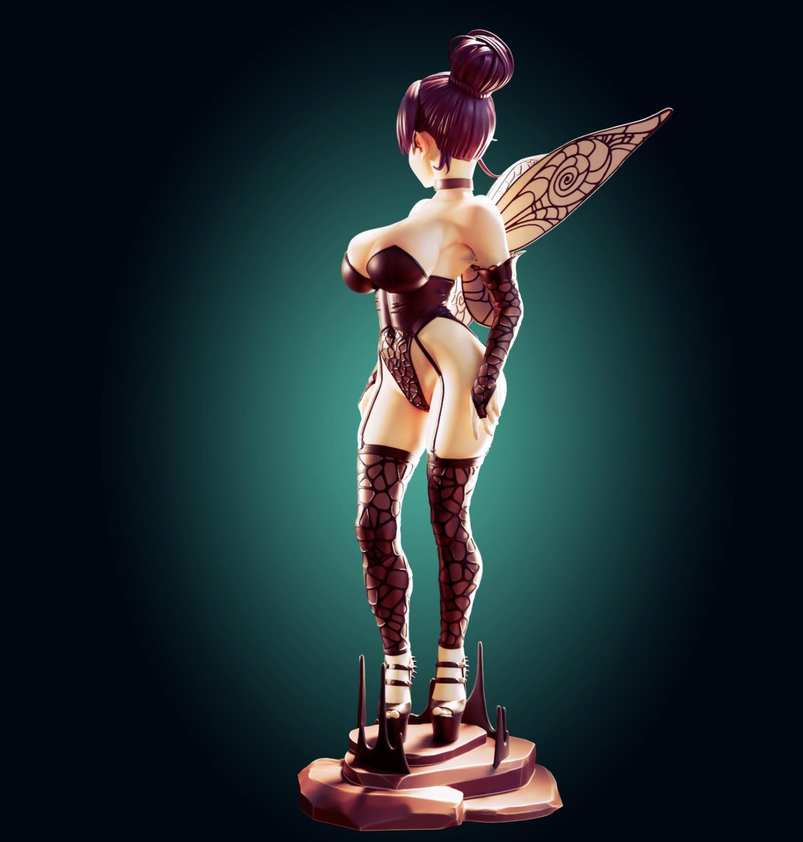Goth Fairy Girl Resin Model Kit - Designed by Officer Rhu