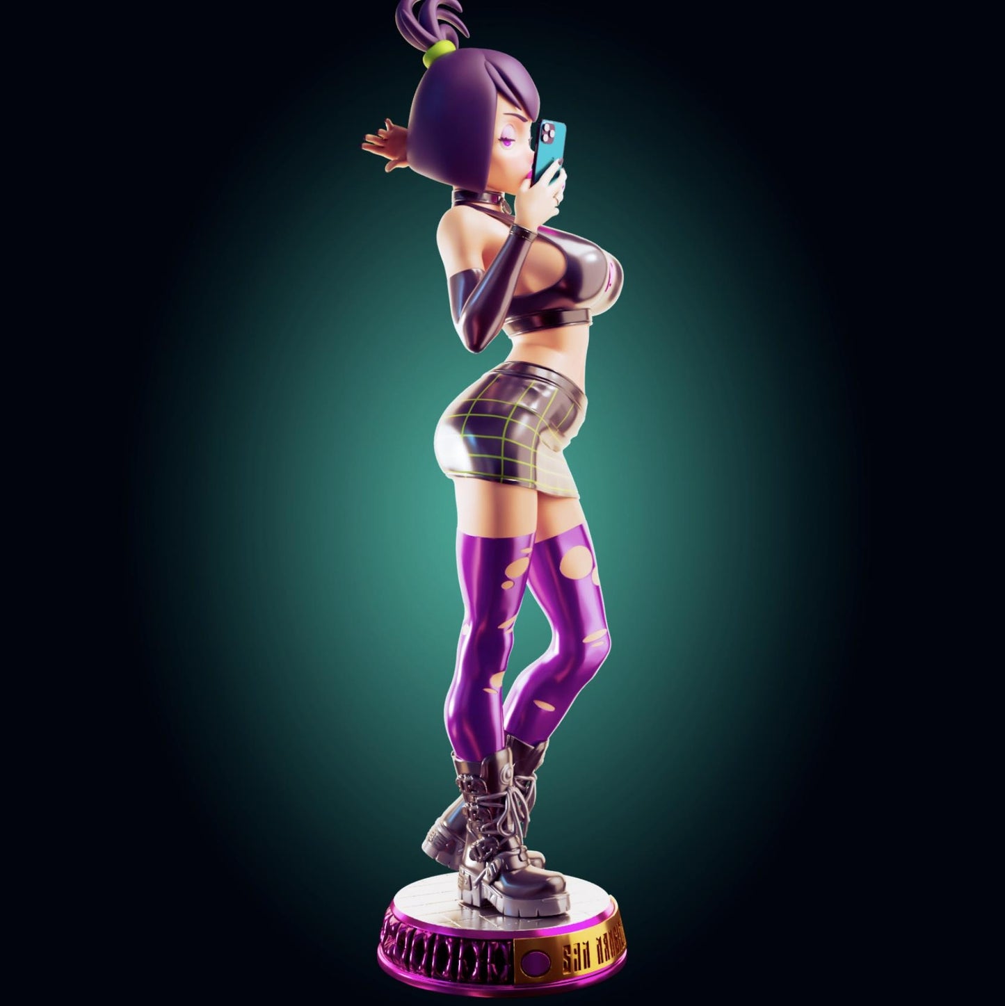 Goth Girl Resin Model Kit - Designed by Officer Rhu