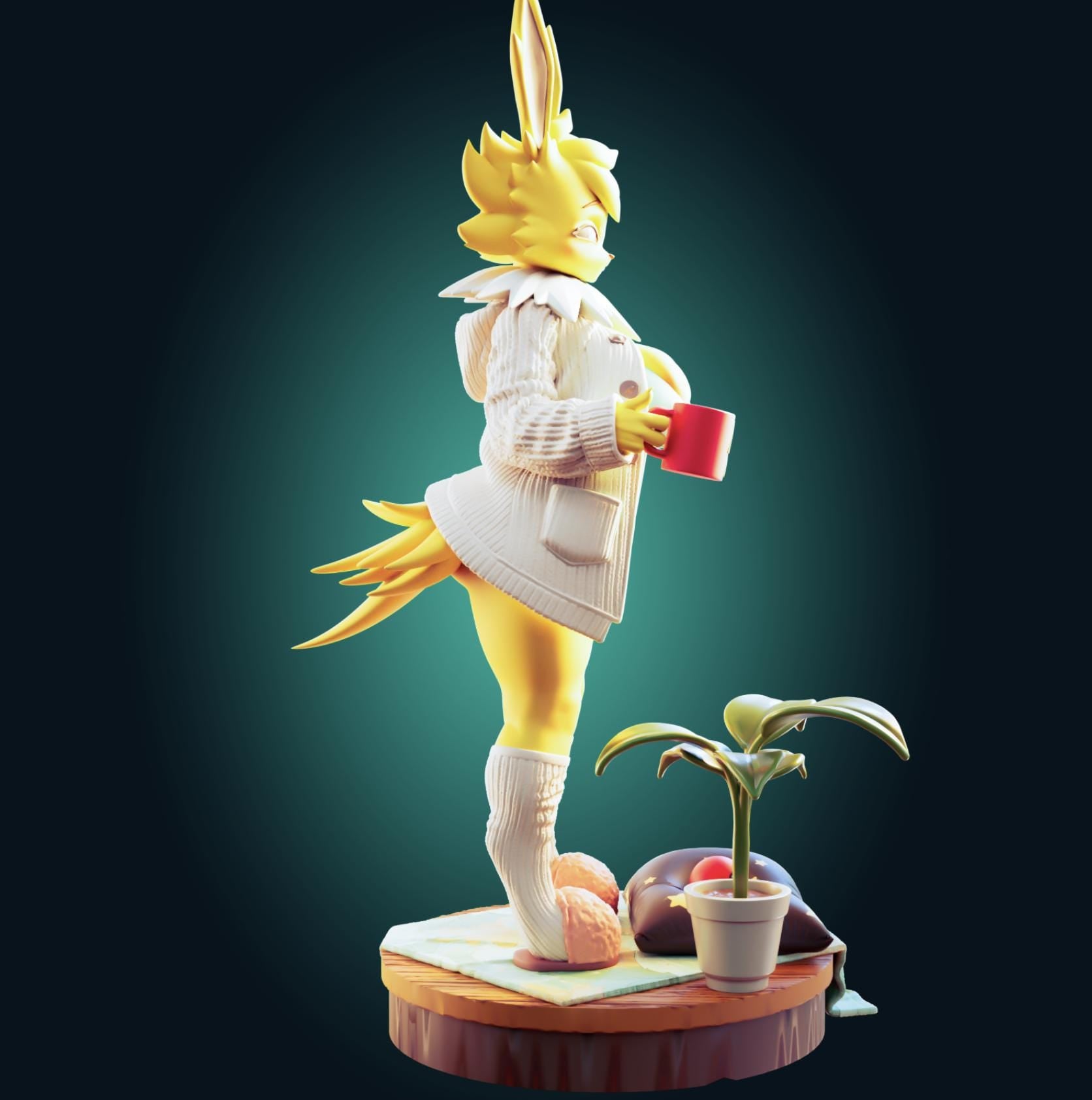 Fox Girl Waifu Resin Model Kit - Designed by Officer Rhu