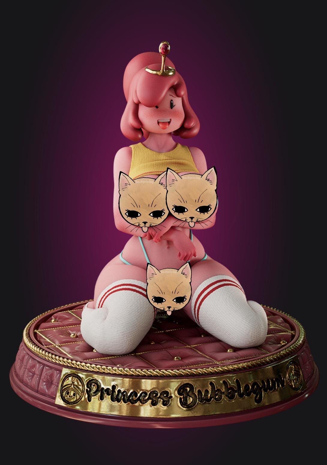 Pink Princess Model Kit | 3D Resin Print Figurine | Officer Rhu