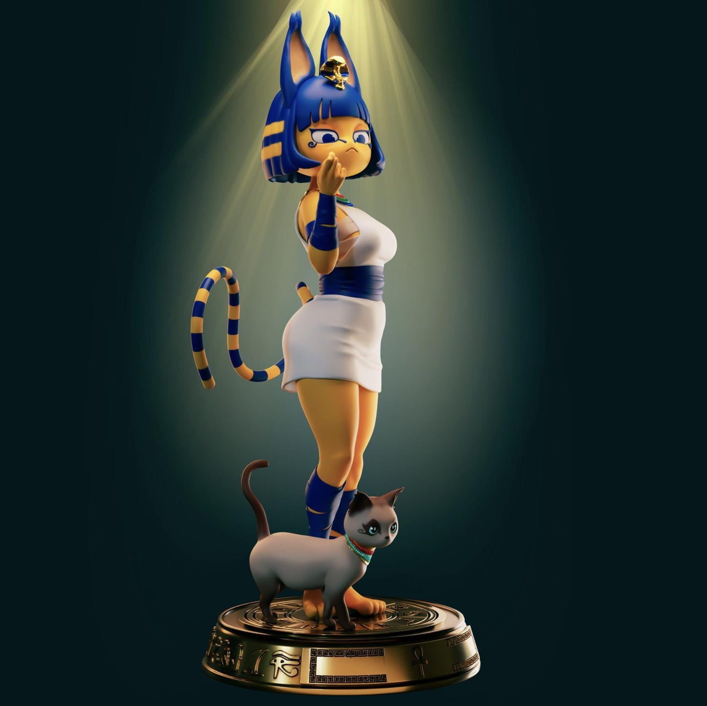 Egyptian Cat Girl Resin Model Kit - Designed by Officer Rhu