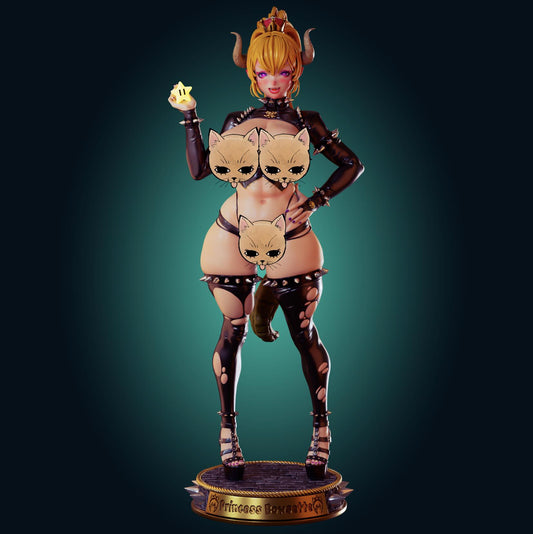 Bowsette Inspired Resin Model Kit - Designed by Officer Rhu
