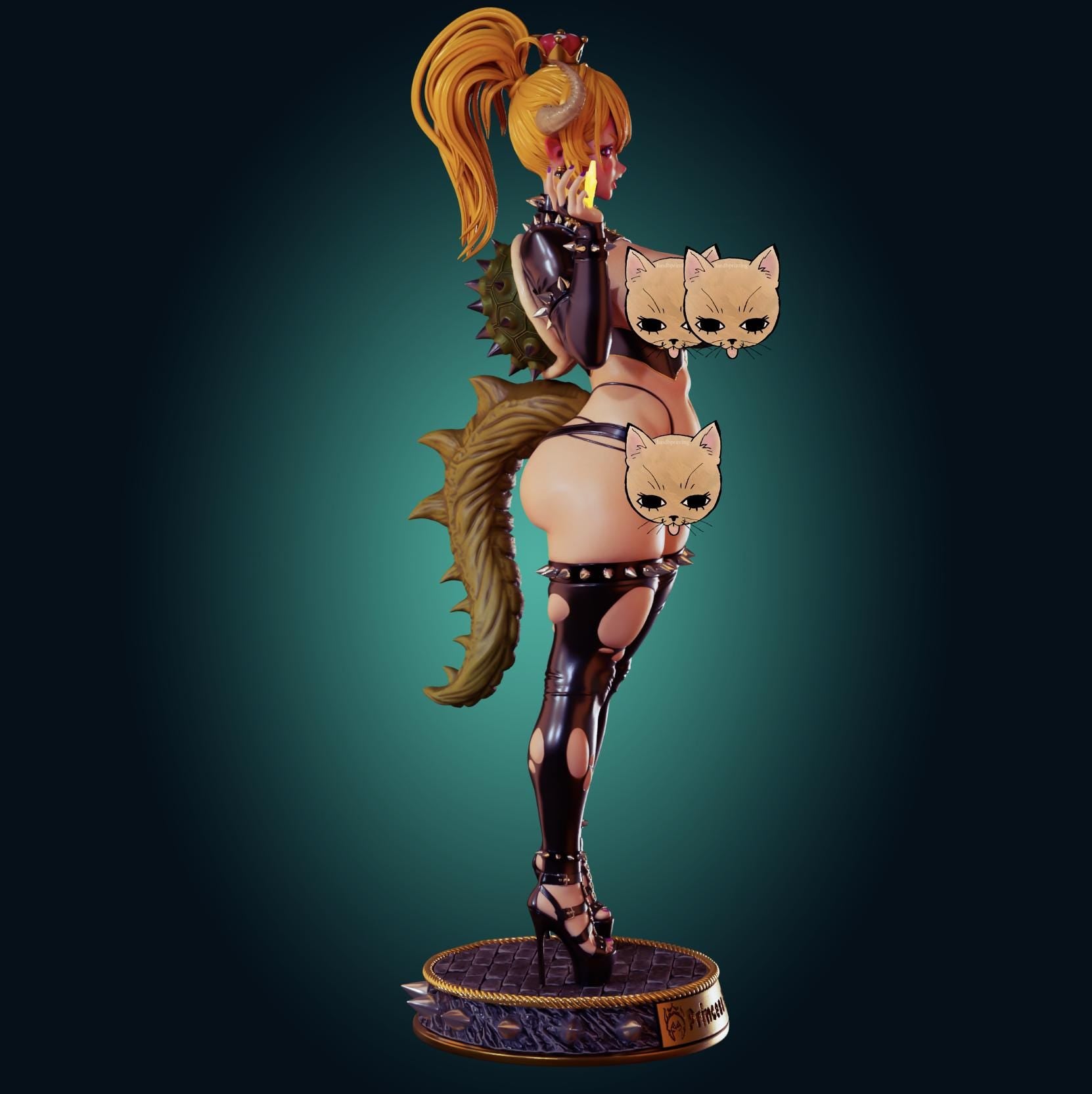 Bowsette Inspired Resin Model Kit - Designed by Officer Rhu