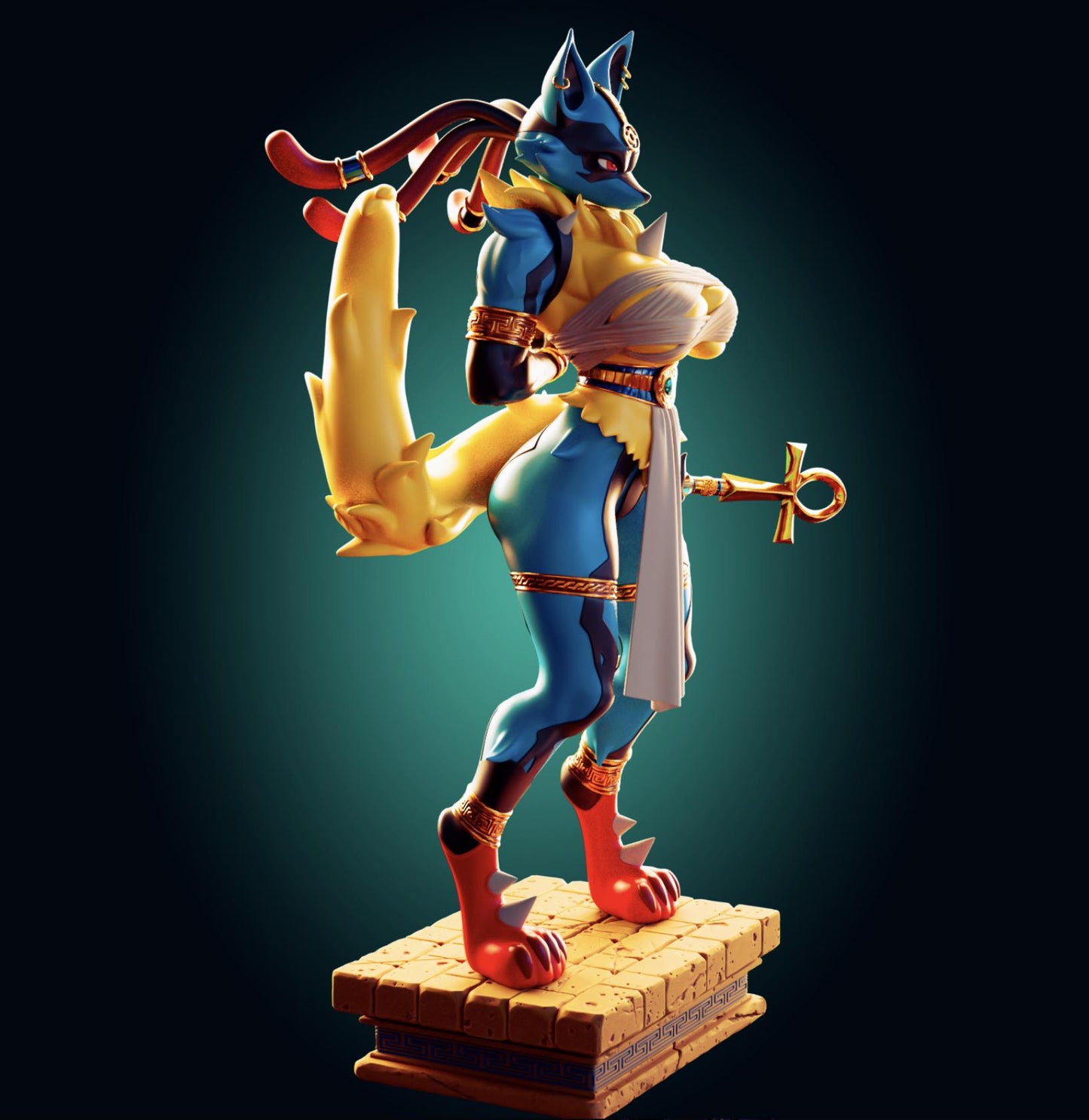Wolf Girl Resin Model Kit - Designed by Officer Rhu