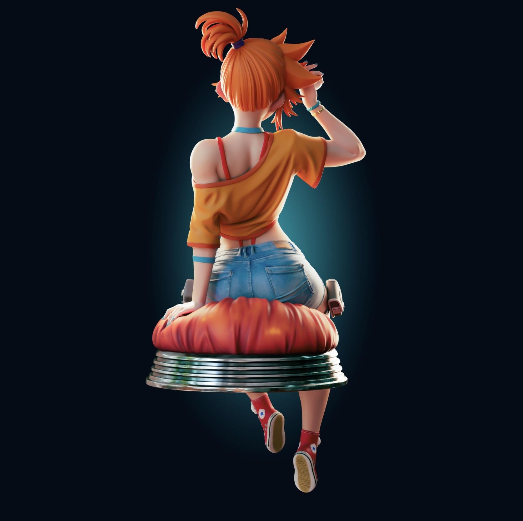 Gym Girl Resin Model Kit - Designed by Officer Rhu
