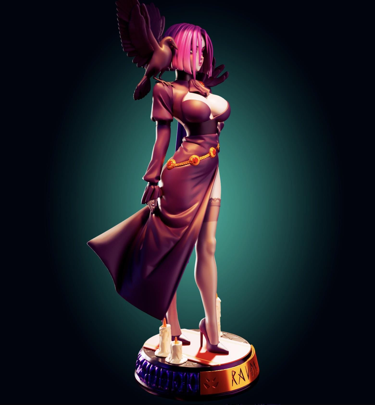 Goth Girl Resin Model Kit - Designed by Officer Rhu