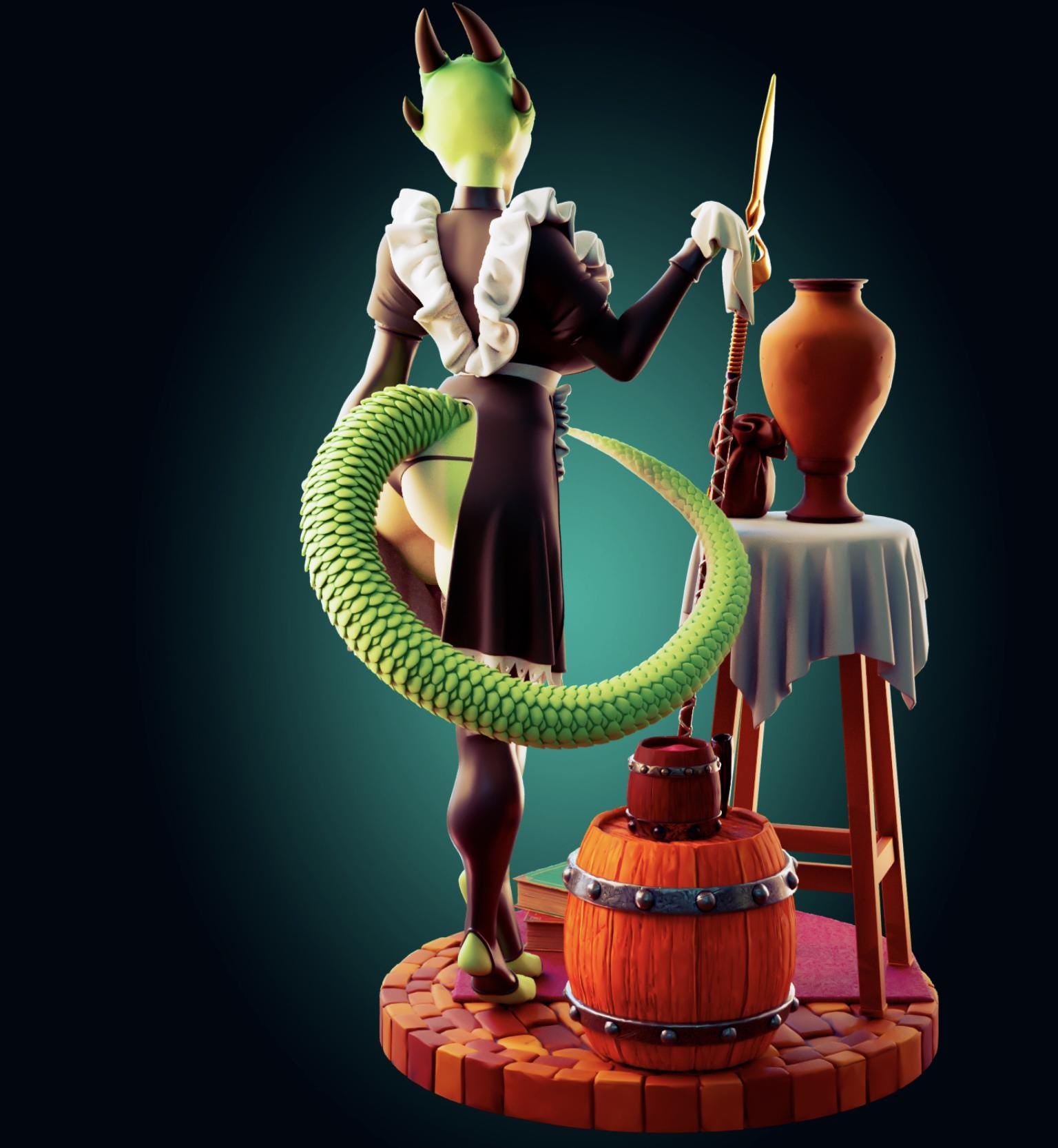 Dragon Maid Resin Model Kit Designed by Officer Rhu