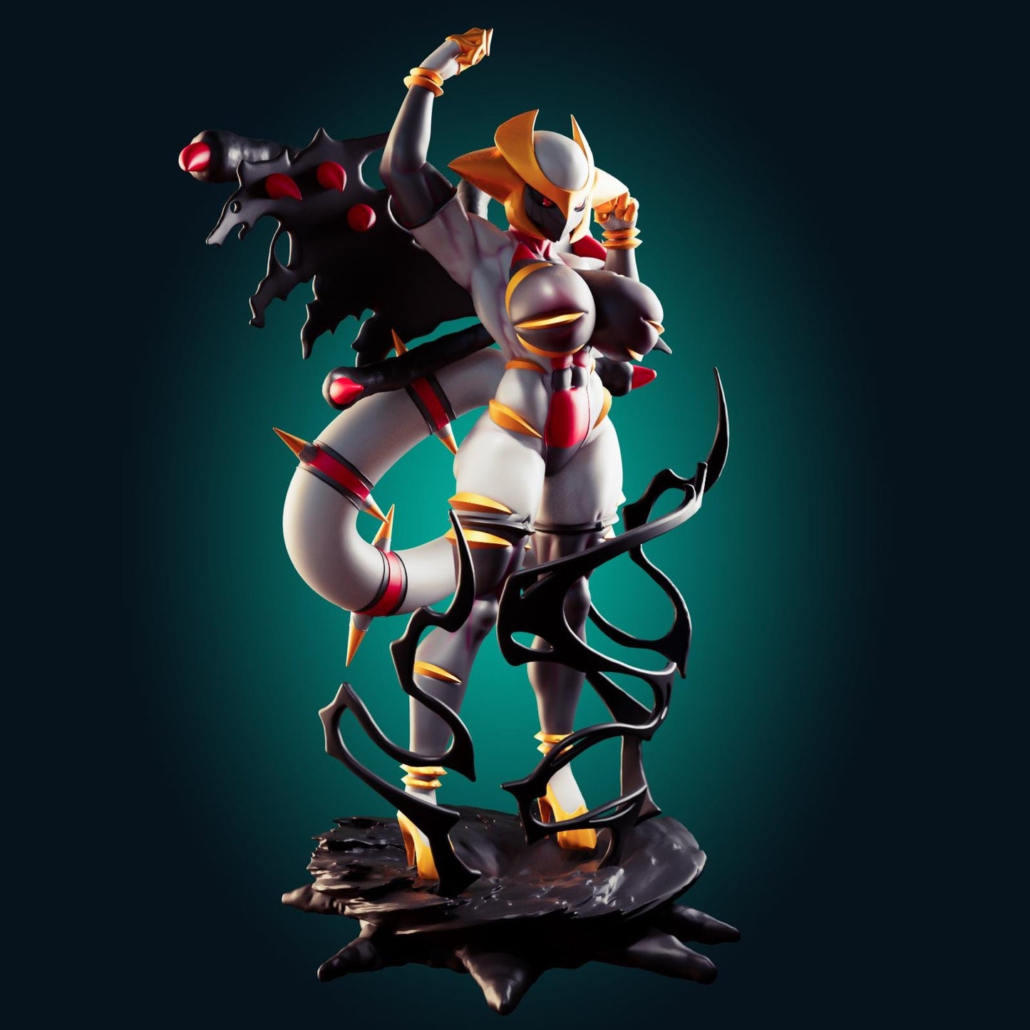 Ghost Dragon Girl Resin Model Kit Designed by Officer Rhu