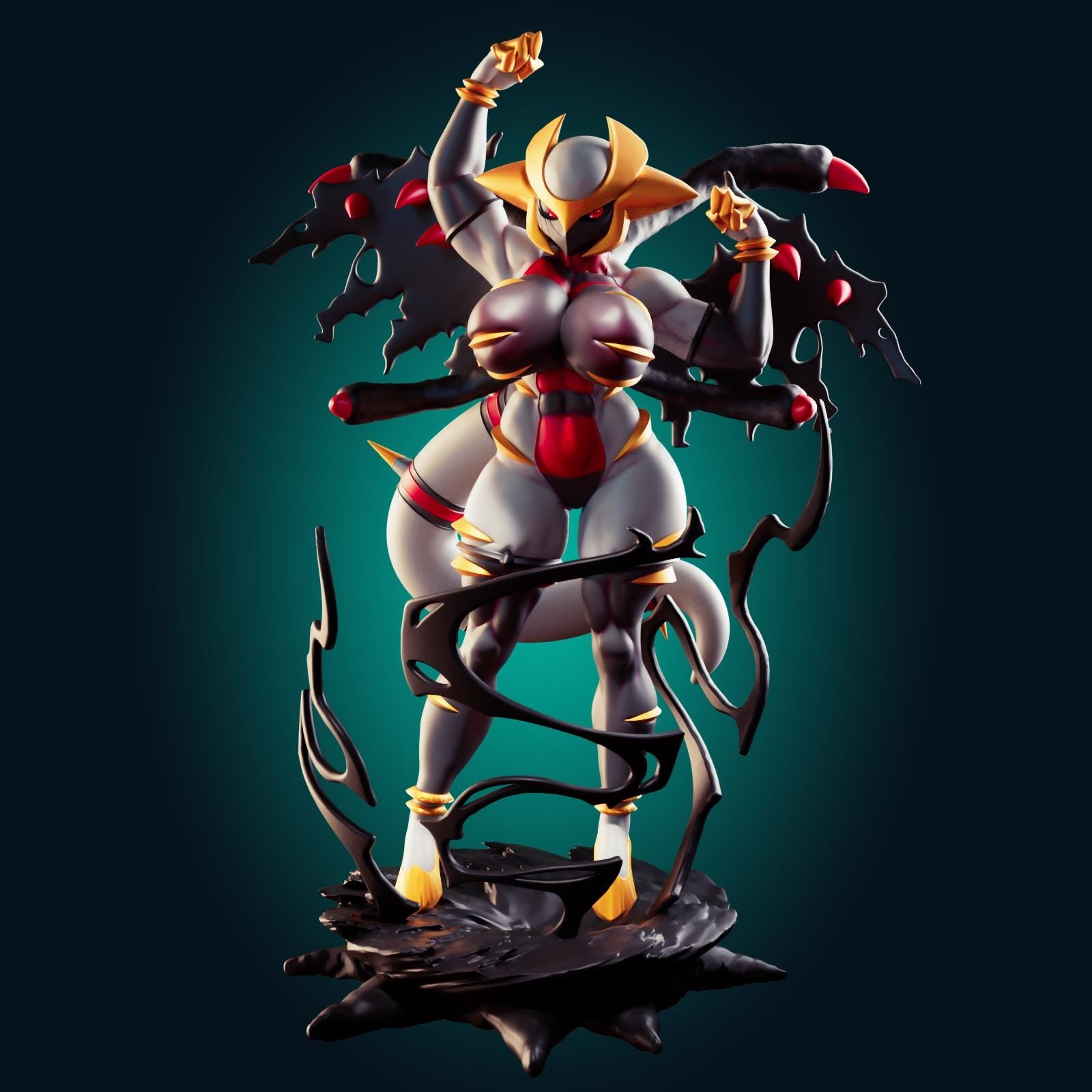 Ghost Dragon Girl Resin Model Kit Designed by Officer Rhu