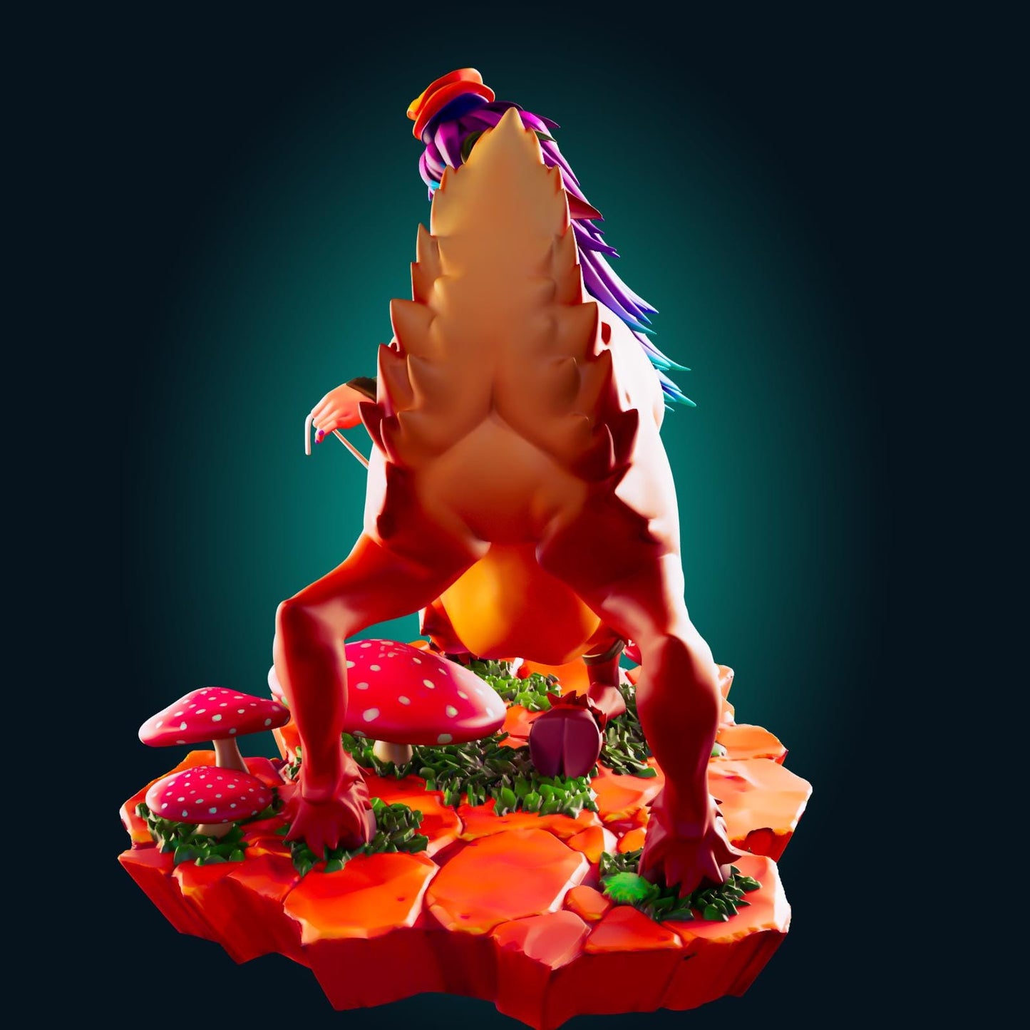 Lillia Fawn Girl LoL Inspired Model Kit | 3D Resin Print Figurine | Officer Rhu