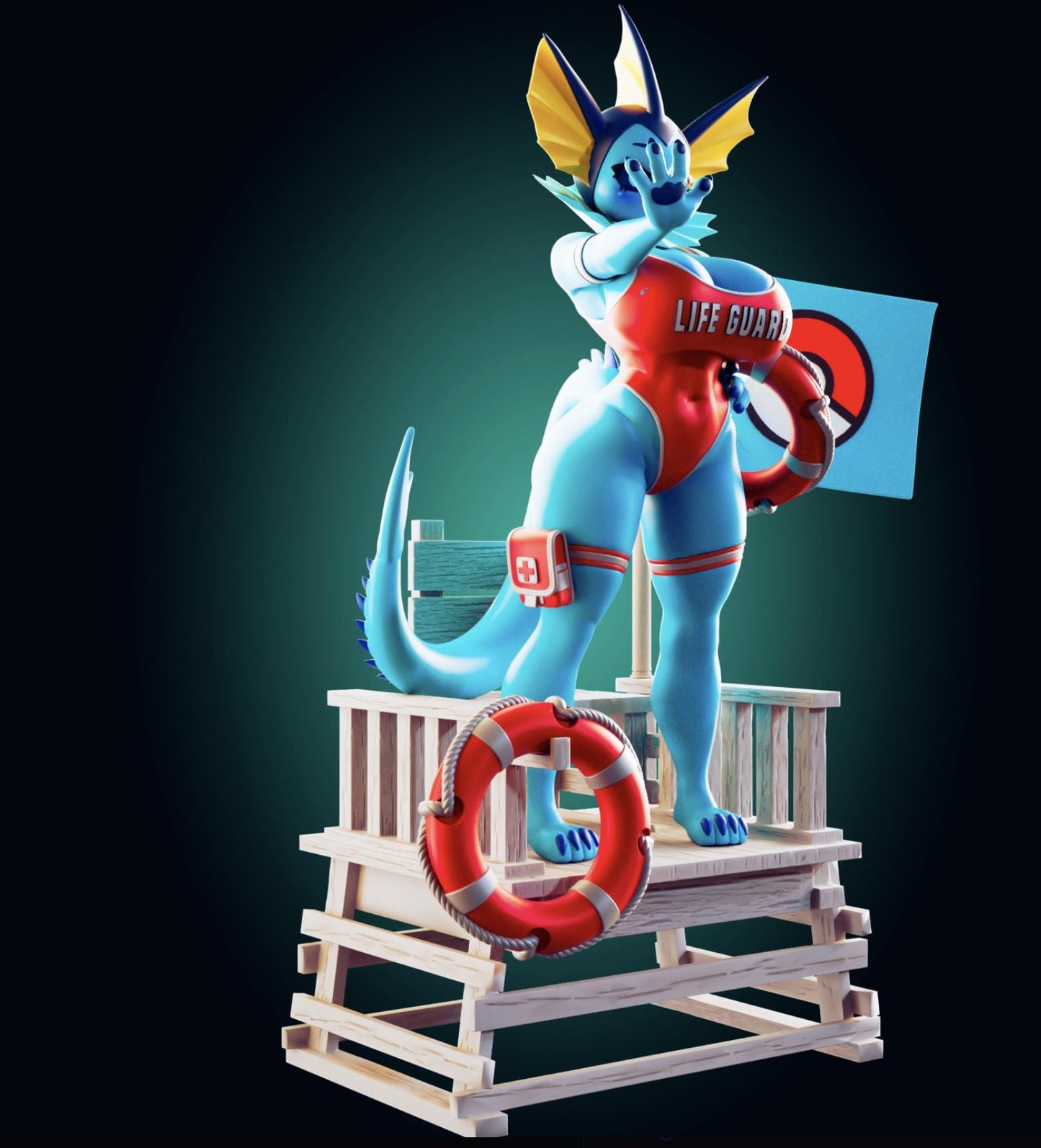 Water Monster Girl Resin Model Kit - Designed by Officer Rhu