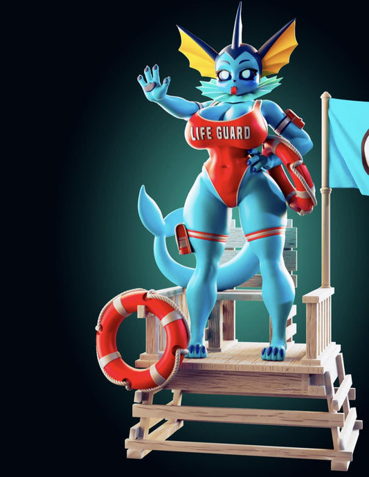 Water Monster Girl Resin Model Kit - Designed by Officer Rhu