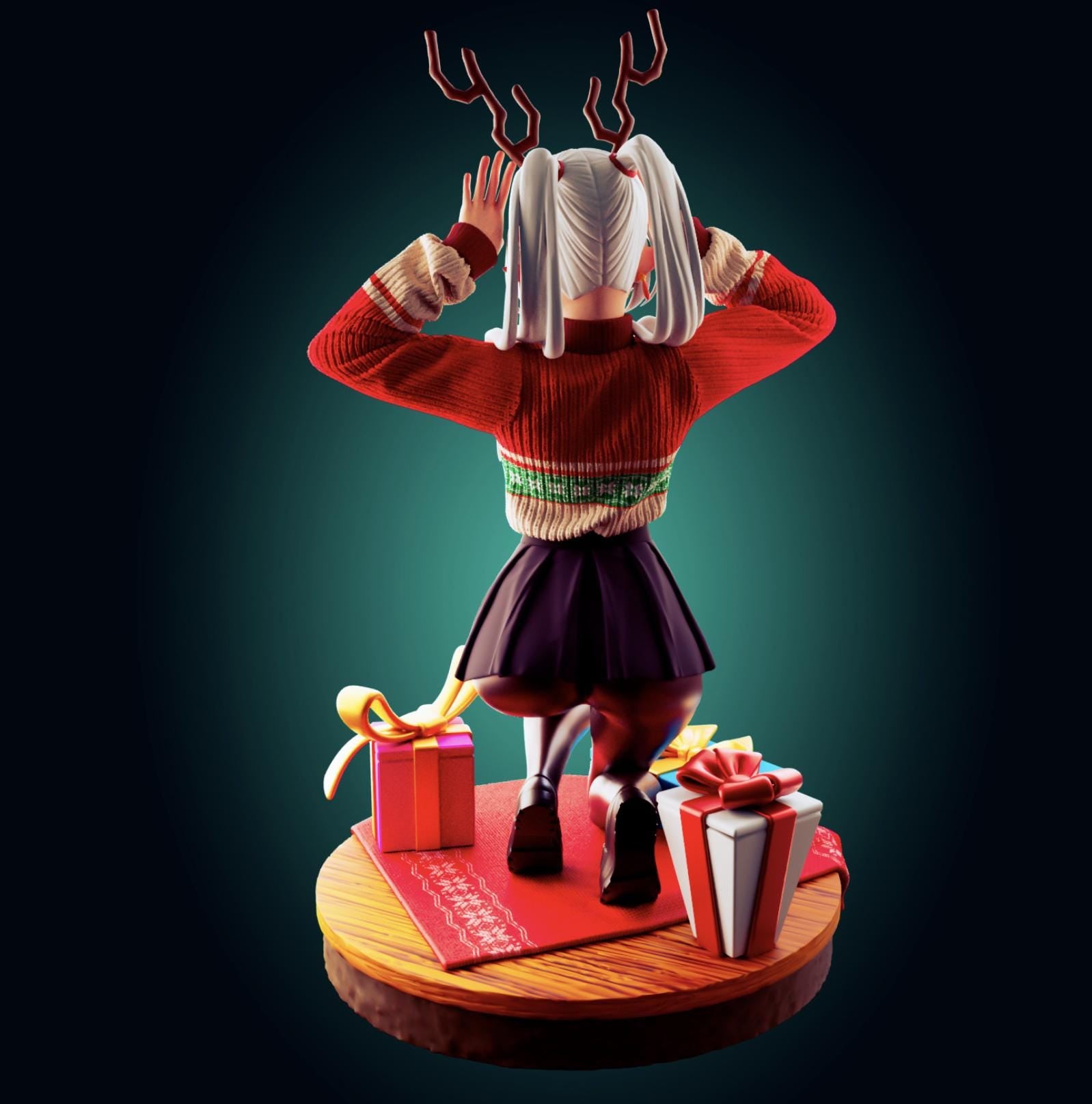Sousou No Frieren Christmas Inspired Fanart - Designed by Officer Rhu