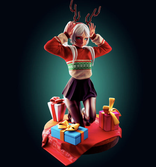 Sousou No Frieren Christmas Inspired Fanart - Designed by Officer Rhu