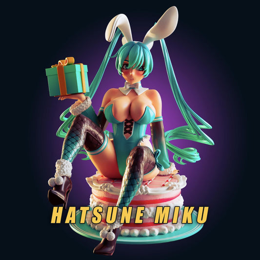 Hatsune Miku Inspired Bunny Girl Resin Model Kit - Designed by Officer Rhu