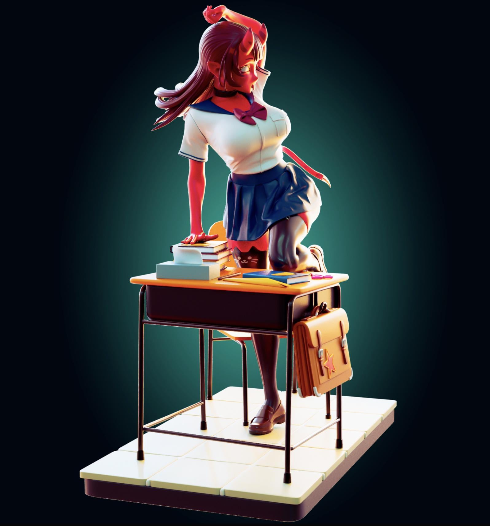Succubus Girl Resin Model Kit - Designed by Officer Rhu