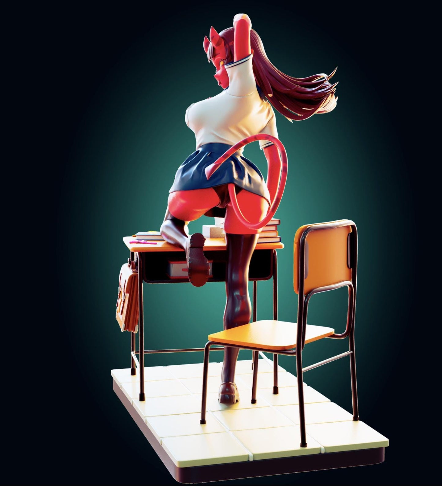 Succubus Girl Resin Model Kit - Designed by Officer Rhu