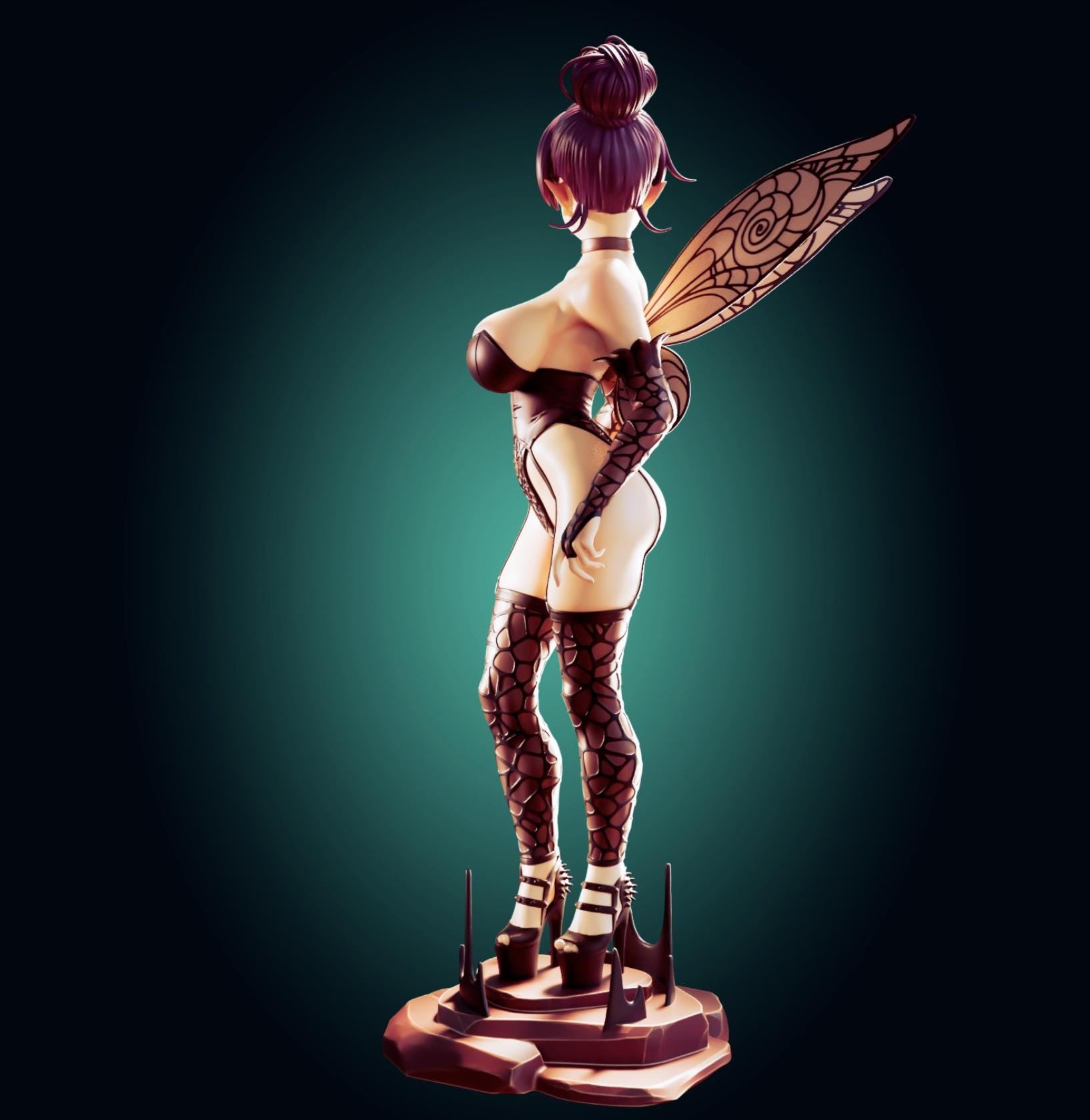 Goth Fairy Girl Resin Model Kit - Designed by Officer Rhu