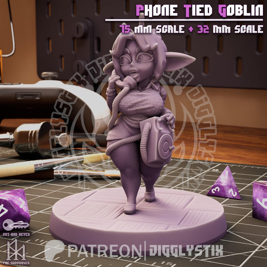 Phone Tied Goblin Mini - 32mm or 75 mm - Jigglystix