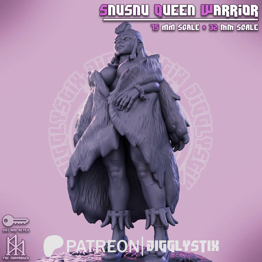 Amazonian Warrior Queen Pin Up Miniature | Jigglystix