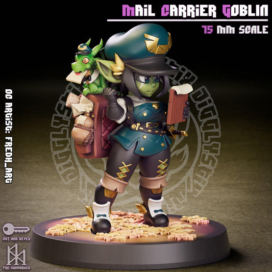 Mail Carrier Goblin Girl - 75mm - Jigglystix
