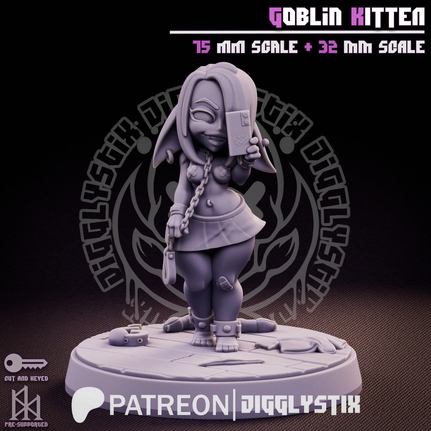 Goblin Kitten Mini - 32mm or 75mm - Jigglystix