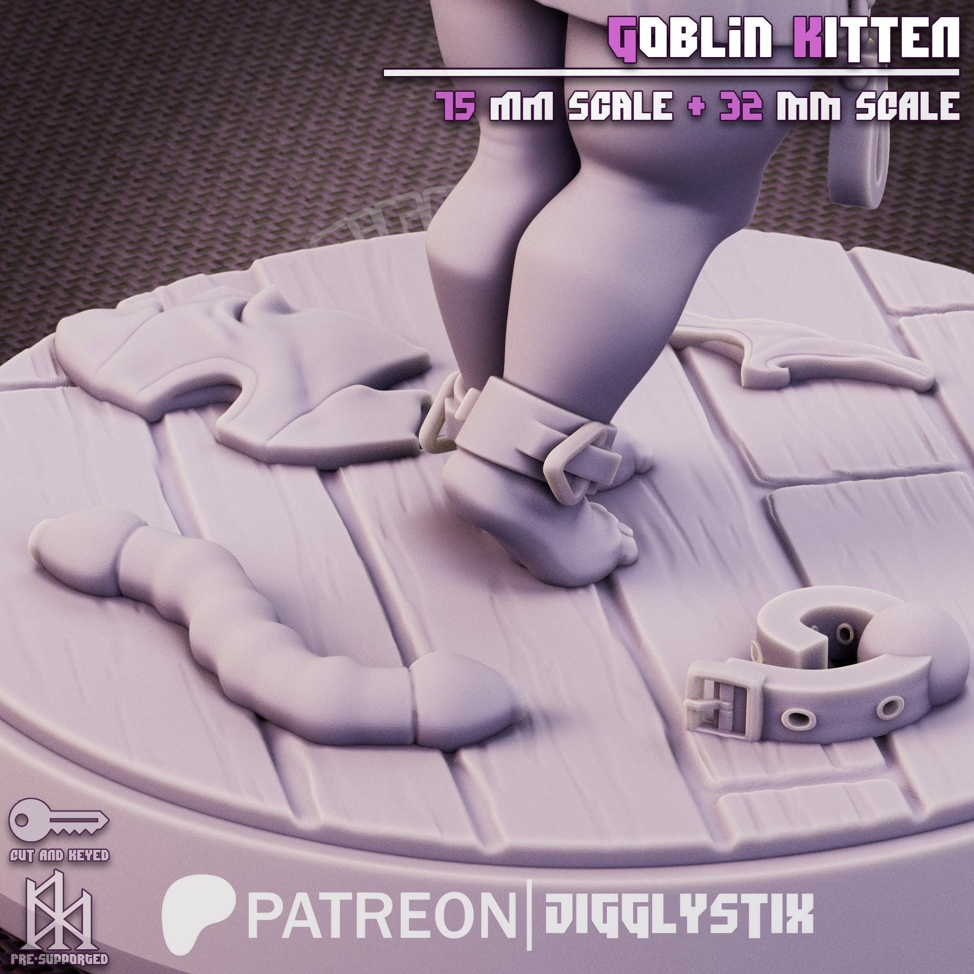 Goblin Kitten Mini - 32mm or 75mm - Jigglystix