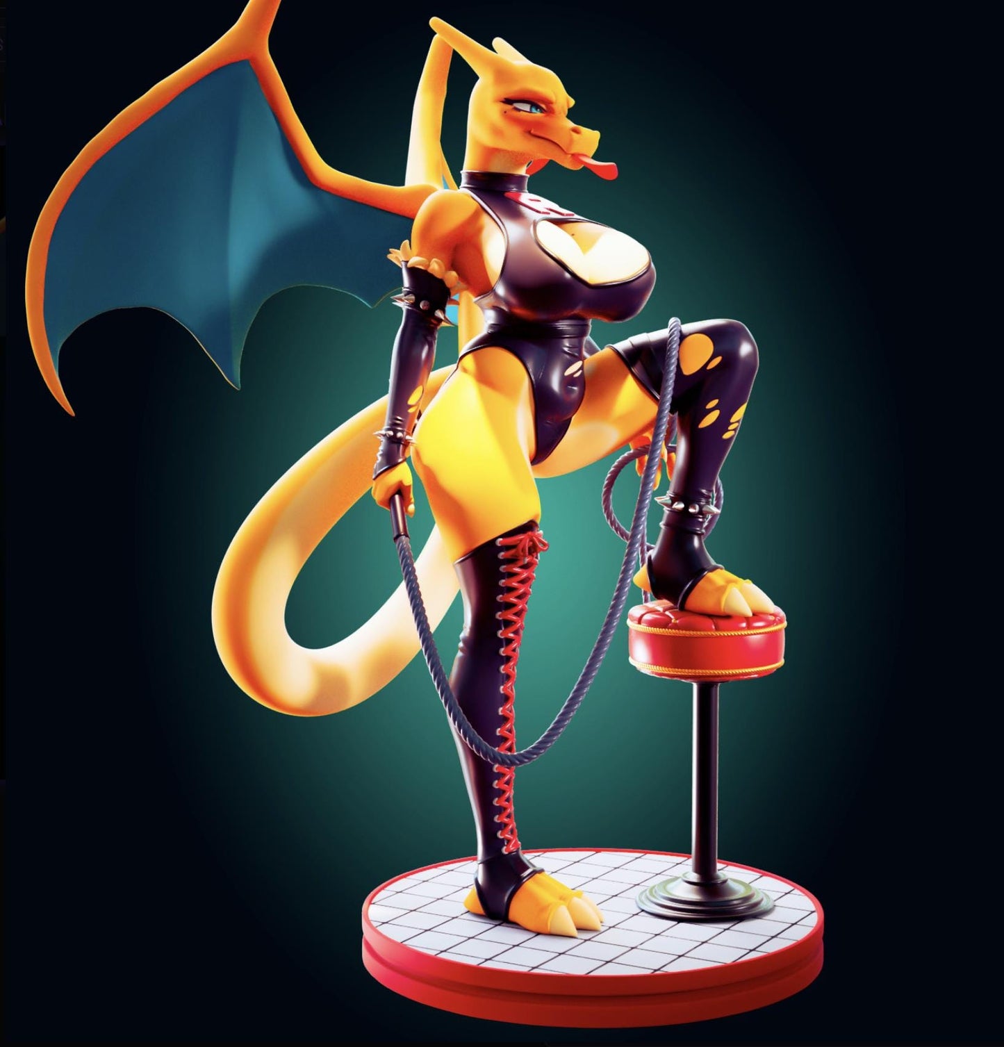Dominatrix Dragon Model Kit | 3D Resin Print Figurine | Officer Rhu