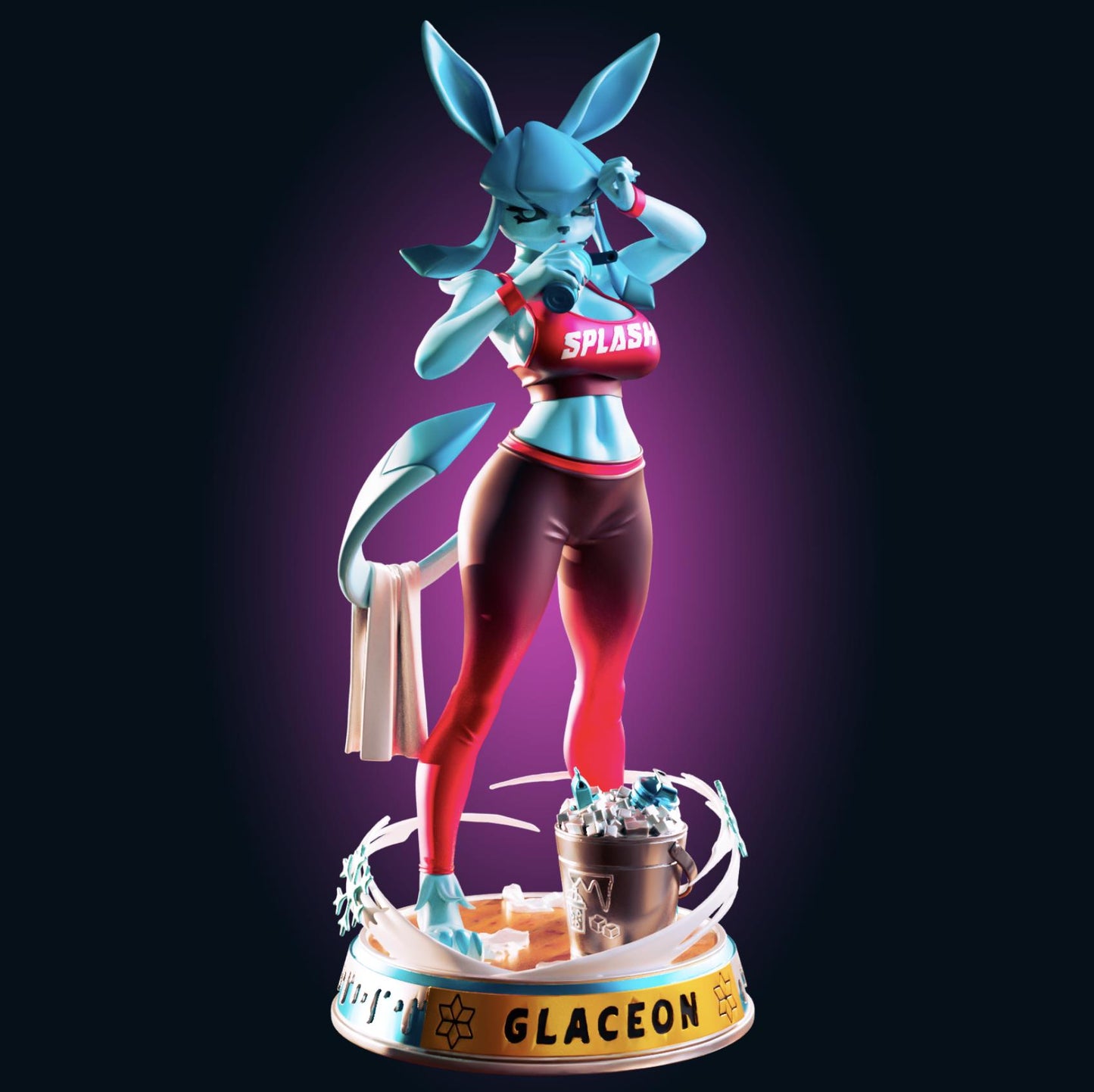Ice Fox Girl Model Kit - 100mm 1/6 Scale - Designed by Officer Rhu
