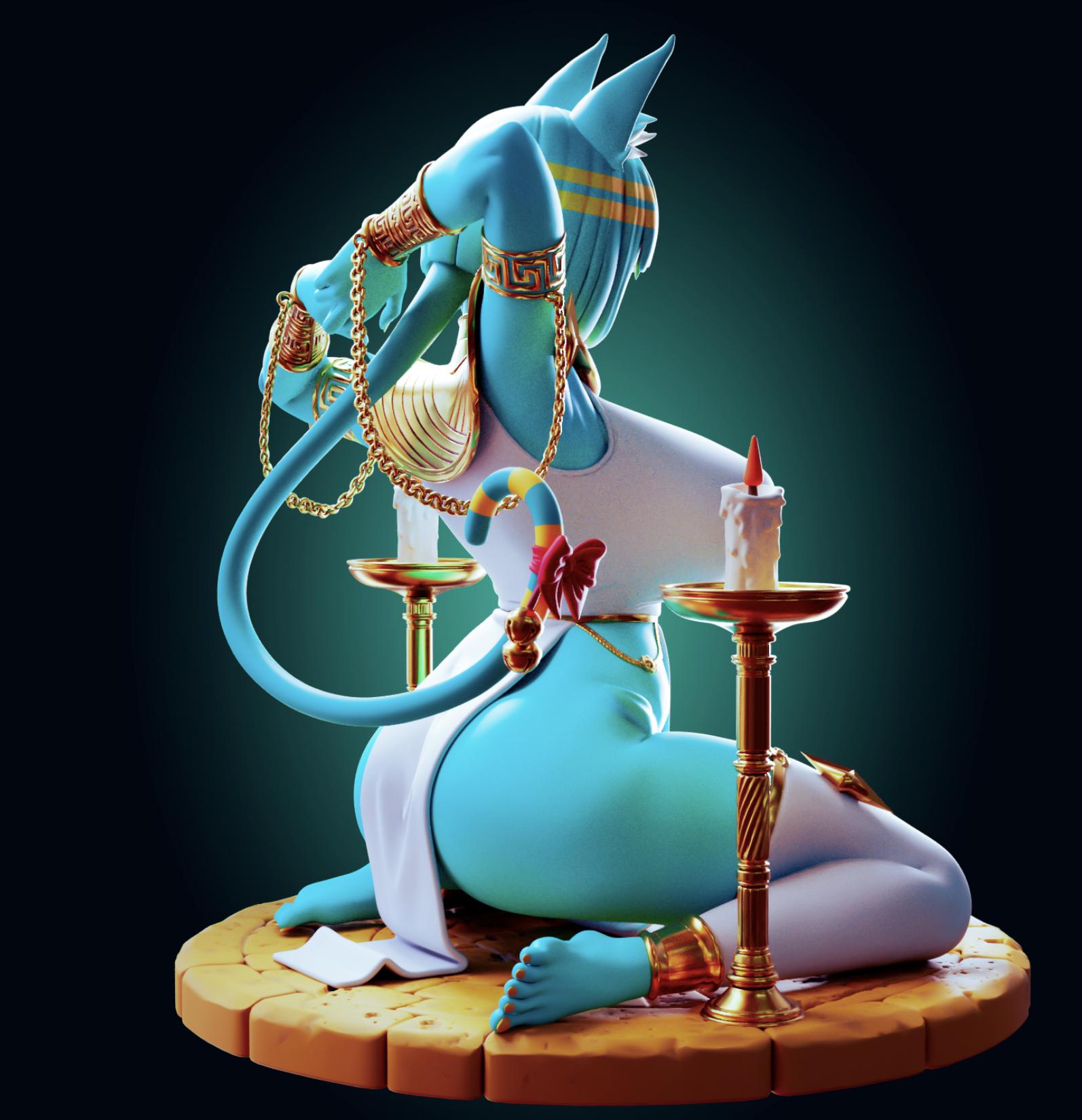 Nyanlathotep Cat Girl Inspired Model Kit - 150mm 1/6 Scale - Designed by Officer Rhu
