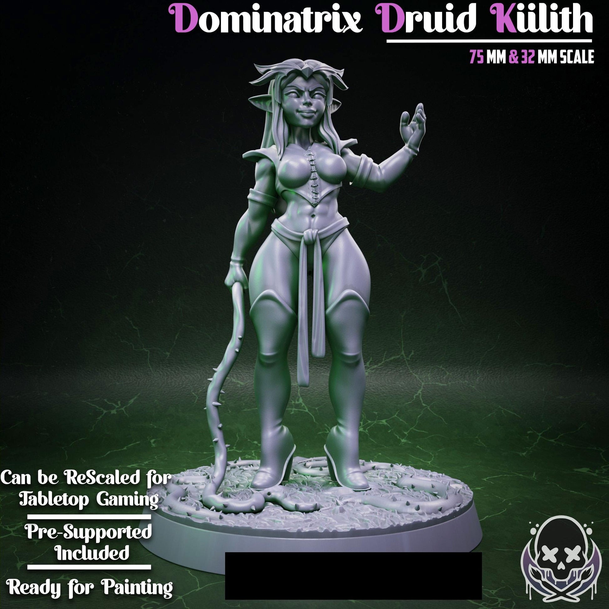 Dominatrix Druid Kilith Mini - 32mm or 75mm - Jigglystix
