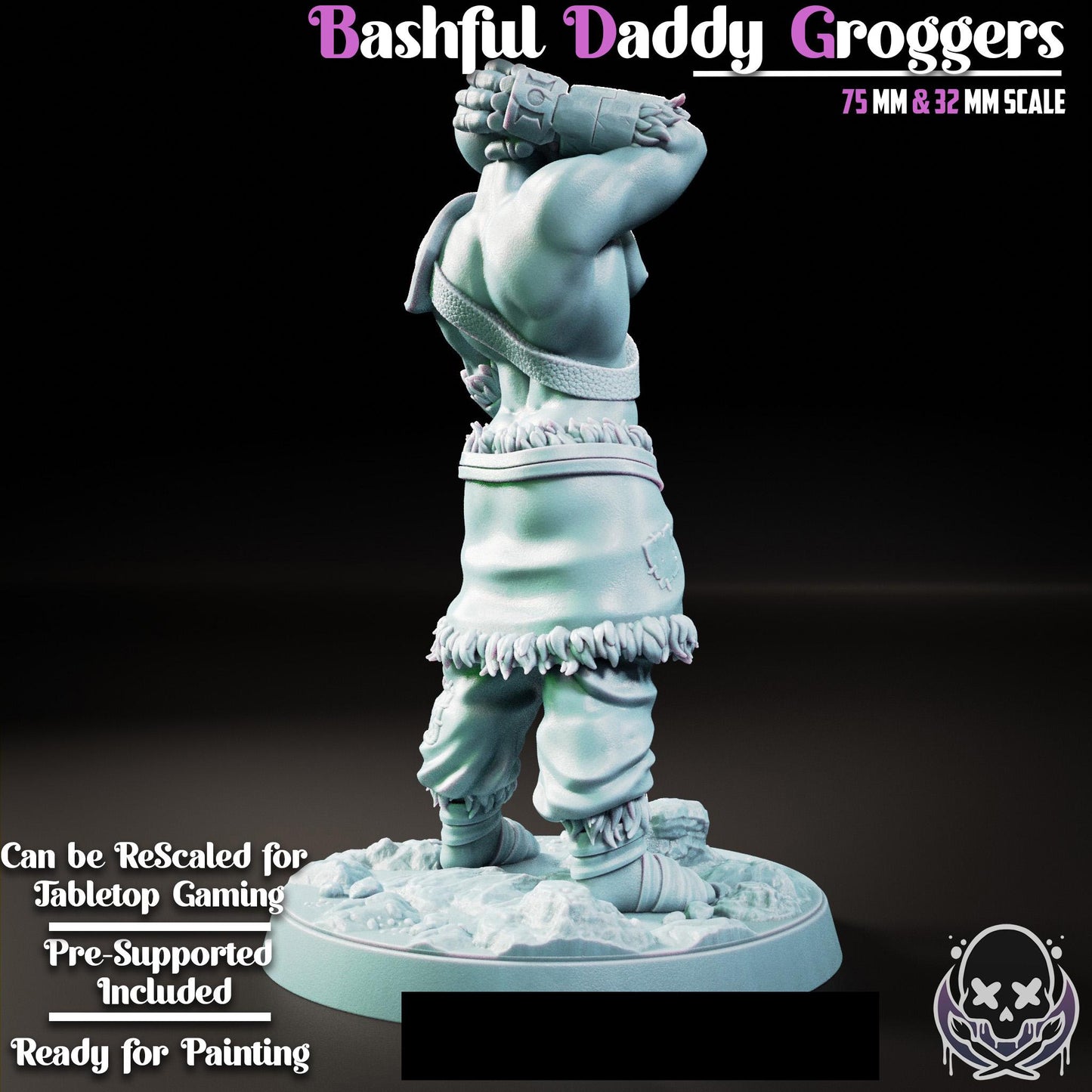 Bashful Daddy Groggers Mini - 32mm or 75mm - Jigglystix