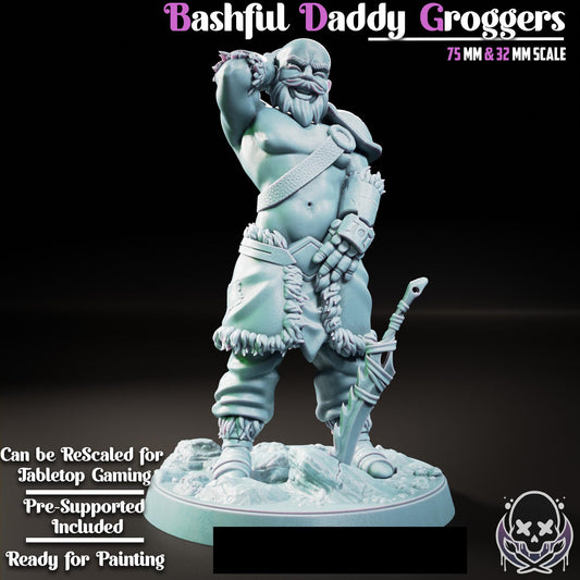 Bashful Daddy Groggers Mini - 32mm or 75mm - Jigglystix