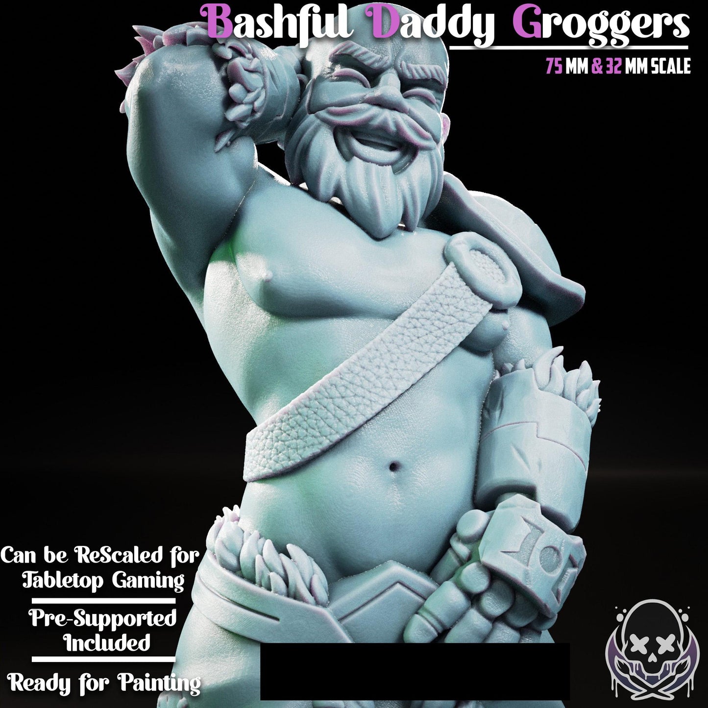 Bashful Daddy Groggers Mini - 32mm or 75mm - Jigglystix
