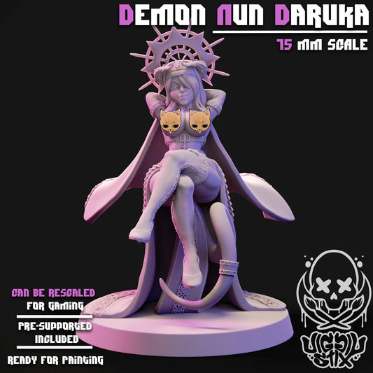 Demon Nun Daruka Mini - 32mm or 75mm - Jigglystix