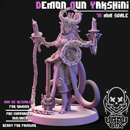 Demon Nun Yakshini Mini - 32mm or 75mm - Jigglystix