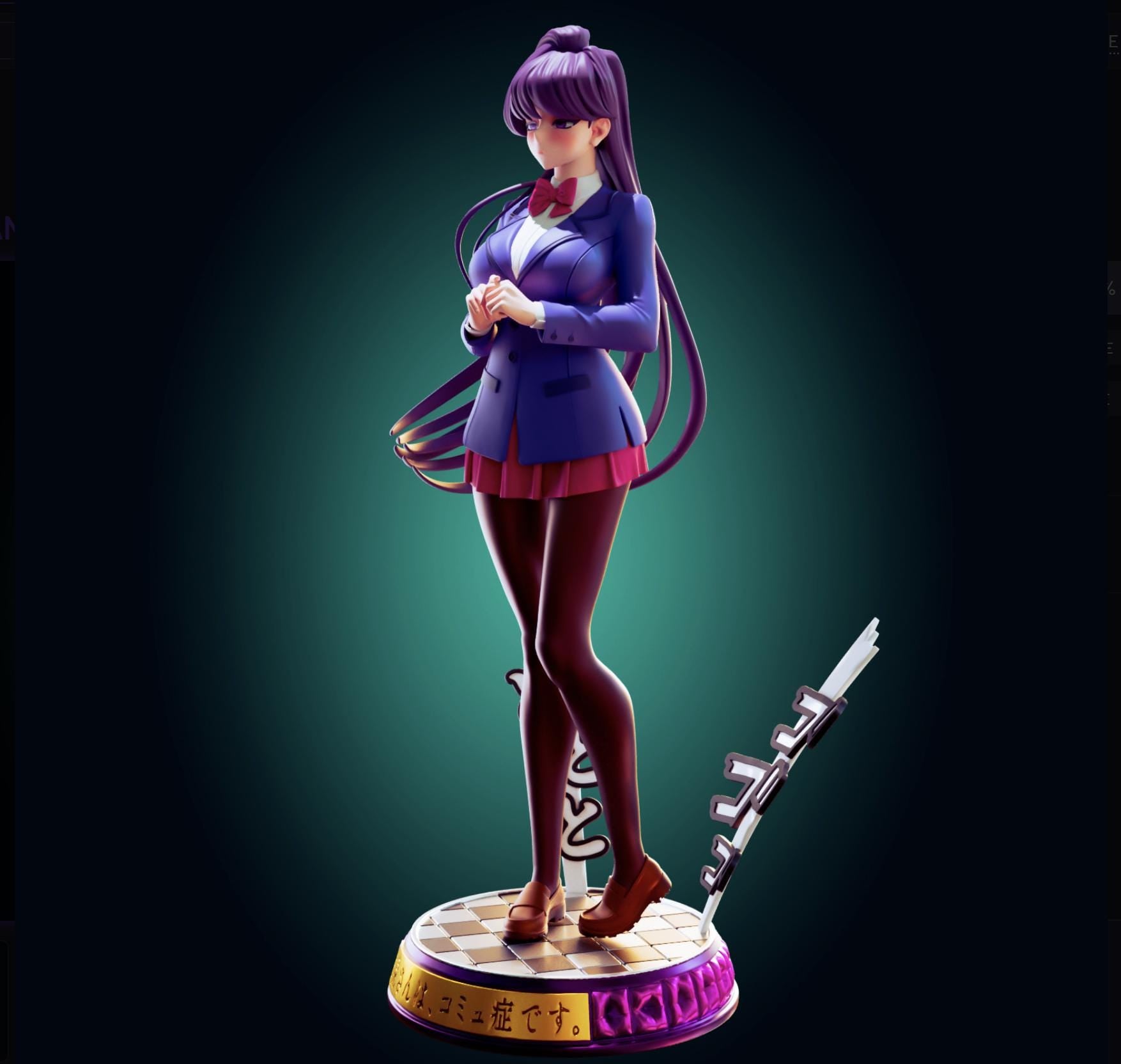 Komi Can't Communicate Inspired Resin Model Kit - Designed by Officer Rhu