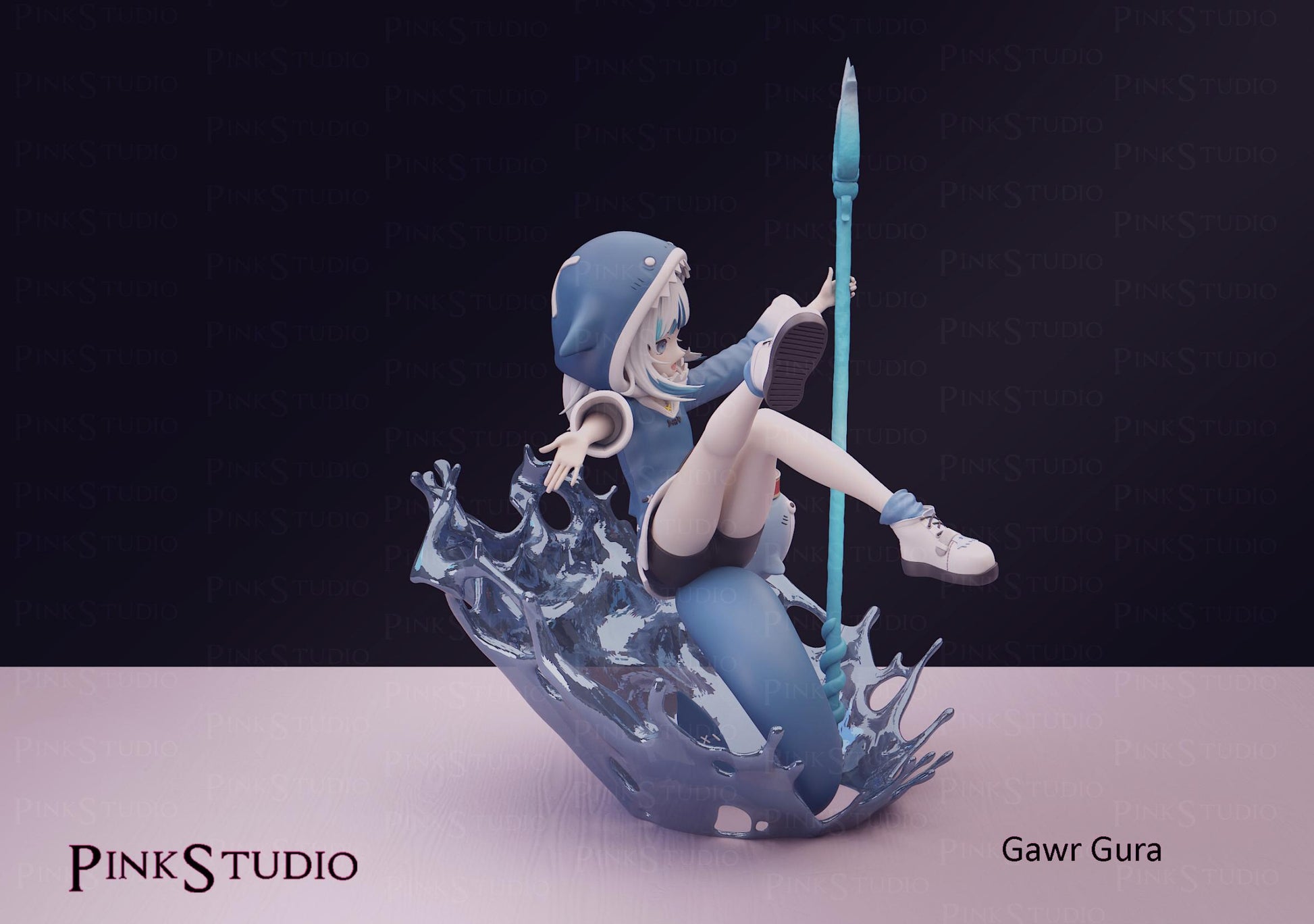 Gawr Gura Inspired Model Kit | 3D Resin Print Figurine