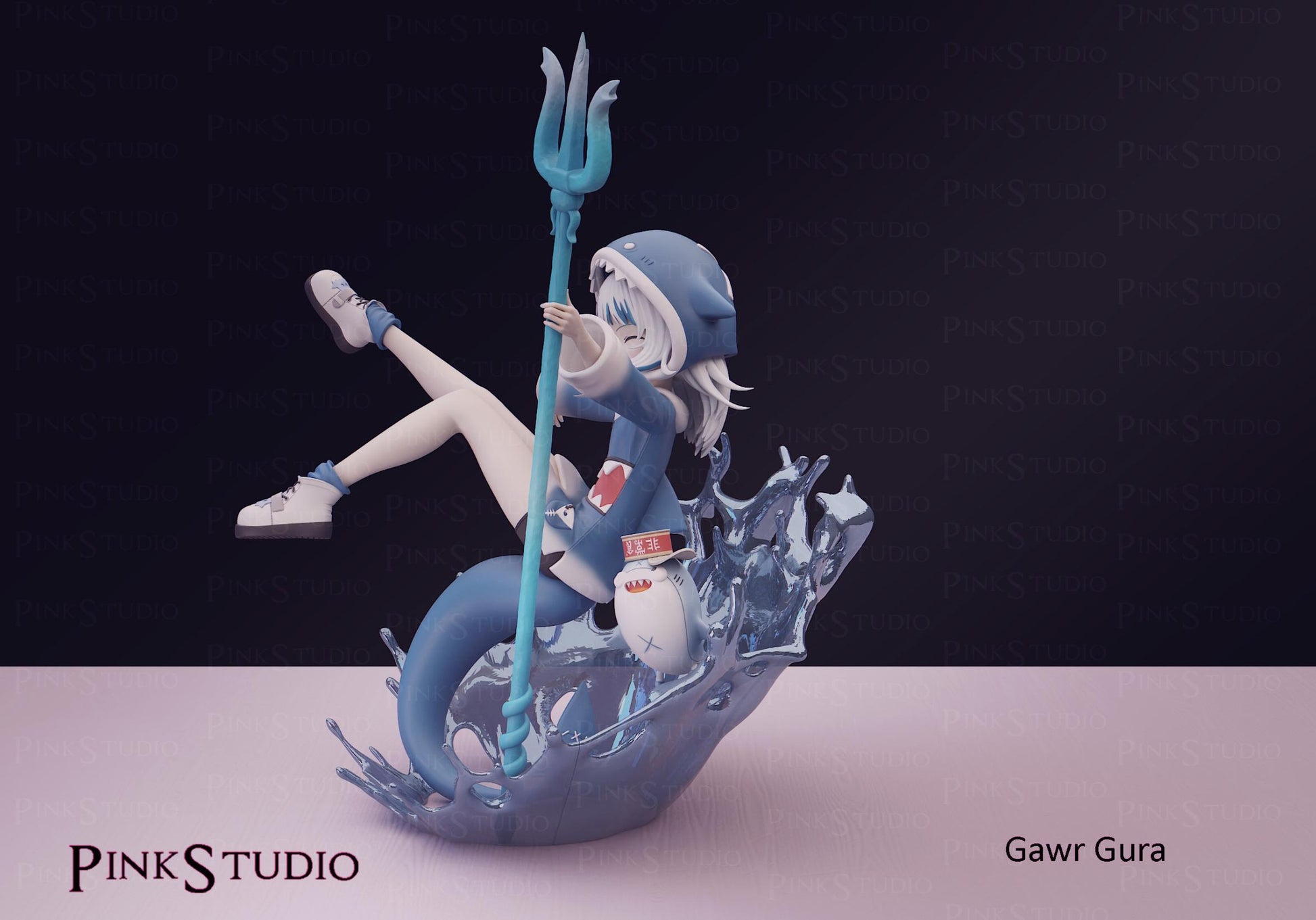 Gawr Gura Inspired Model Kit | 3D Resin Print Figurine