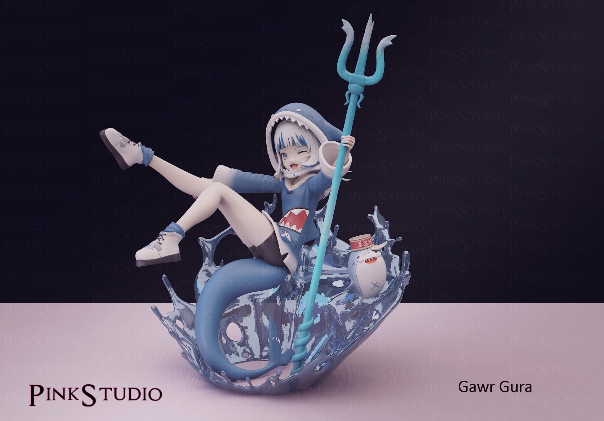 Gawr Gura Inspired Model Kit | 3D Resin Print Figurine