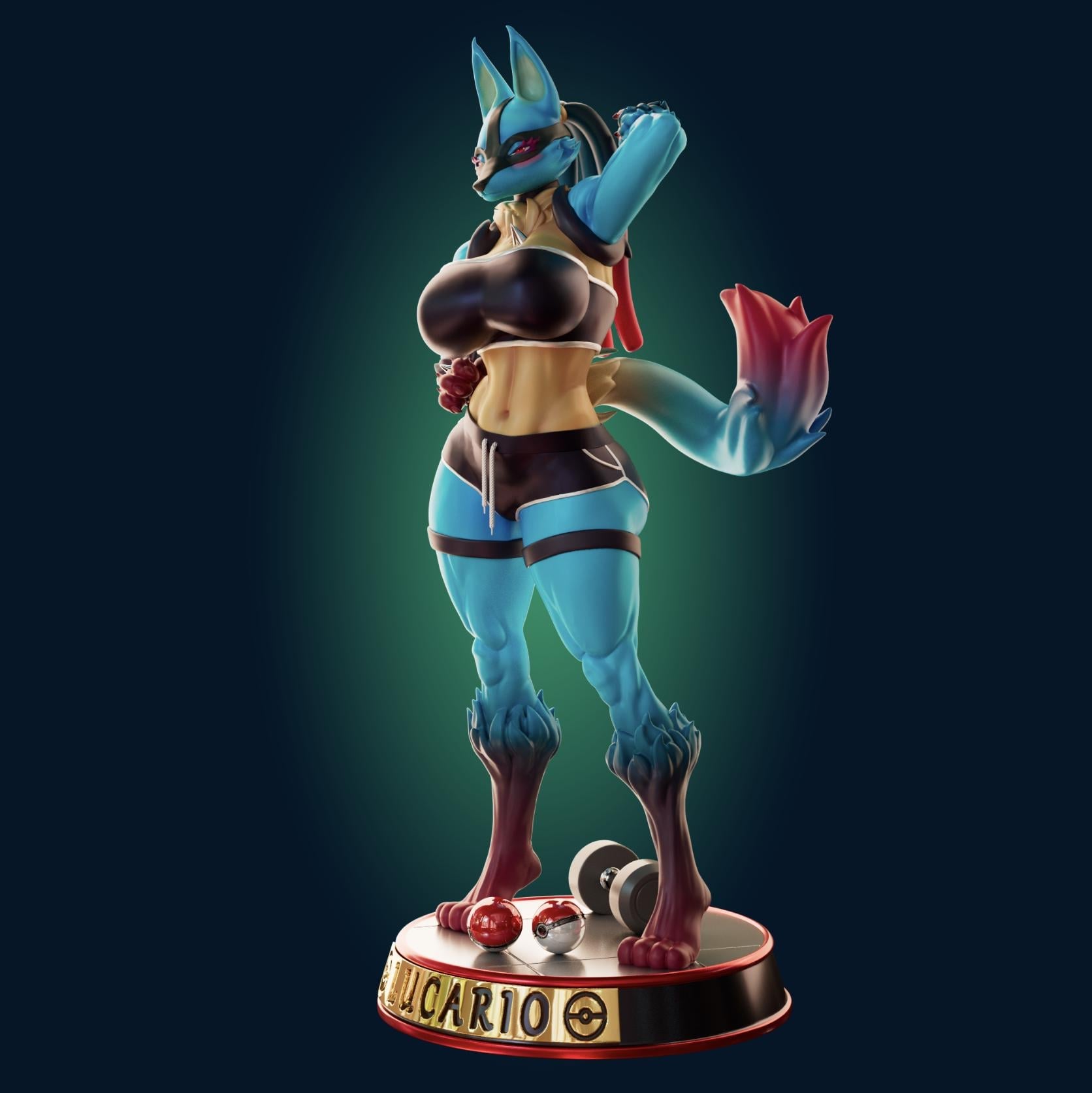 Wolf Girl Resin Model Kit - Designed by Officer Rhu