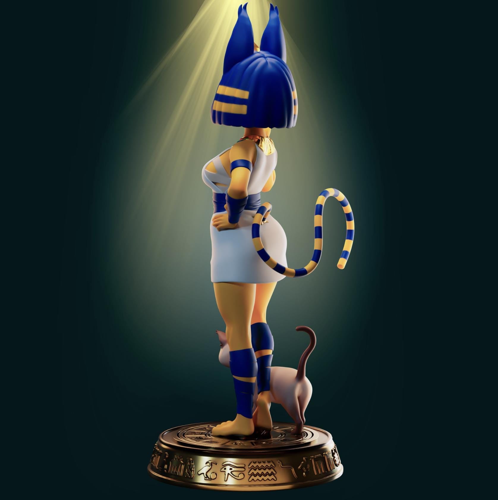 Egyptian Cat Girl Resin Model Kit - Designed by Officer Rhu